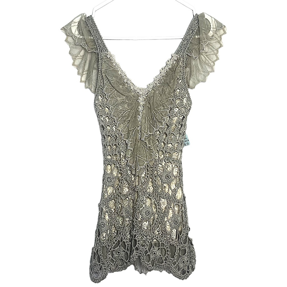 Boston Proper Blouse | Lace Top |  XS |